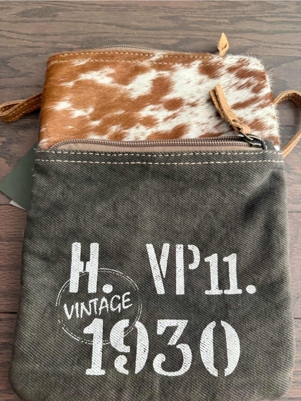 Myra Bag purse bag Cowhide Canvas Crossbody - Picture 14 of 16